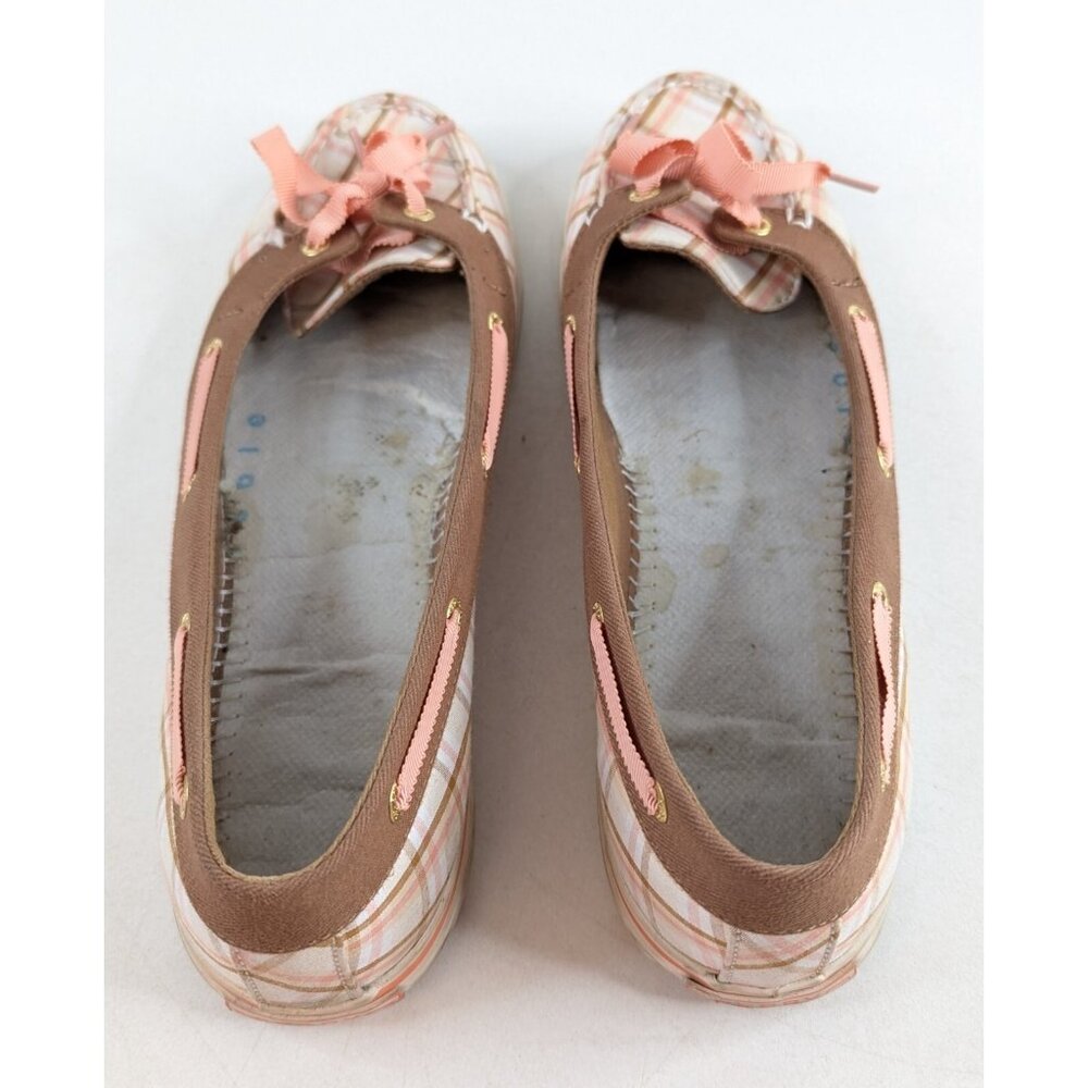 Sperry Hailey Slip-On Loafers Women’s Size 10 M Brown Peach Plaid - Picture 6 of 8